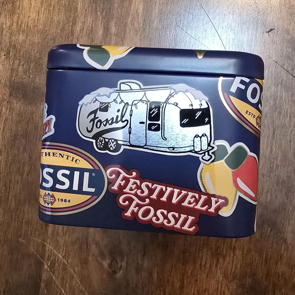 Fossil Decorative Tin Box - Picture 2 of 3